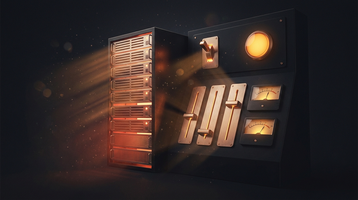 Панель управления мощностью сервера: CPU, RAM, диск