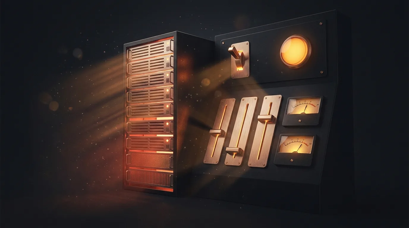 Панель управления мощностью сервера: CPU, RAM, диск